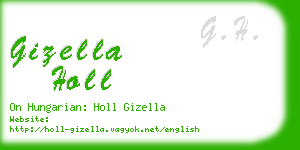 gizella holl business card